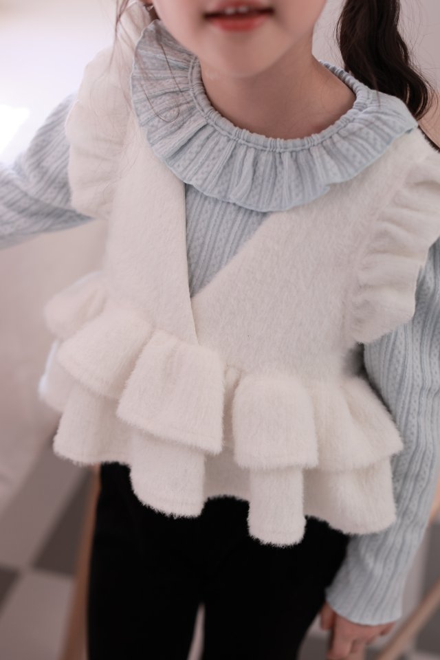 Dalla - Korean Children Fashion - #toddlerclothing - Chain Ruffle Tee - 10