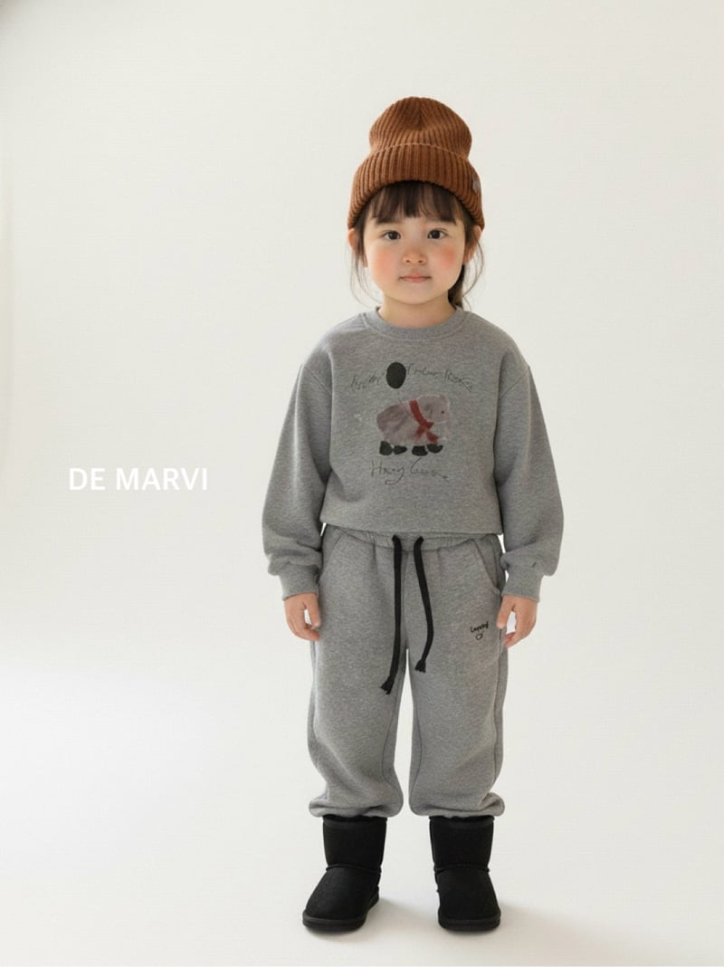 De Marvi - Korean Children Fashion - #Kfashion4kids - Knit Fleece Set - 3