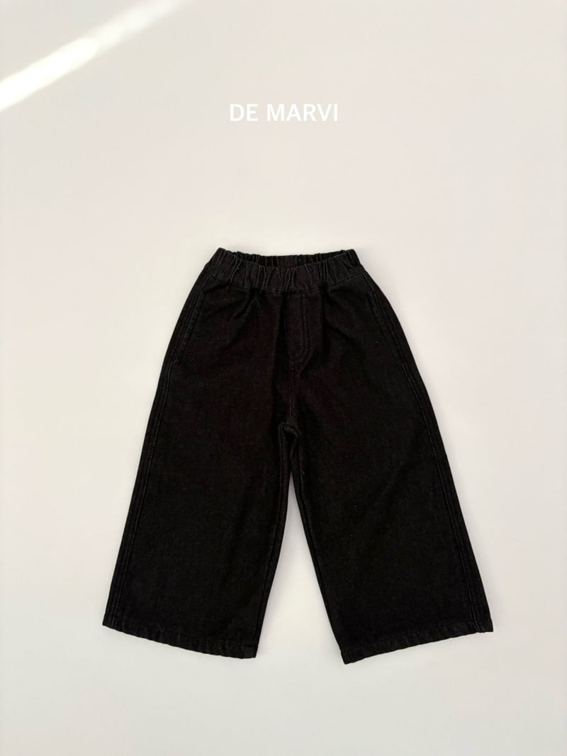 De Marvi - Korean Children Fashion - #childofig - Lumi Frill Denim Pants - 3
