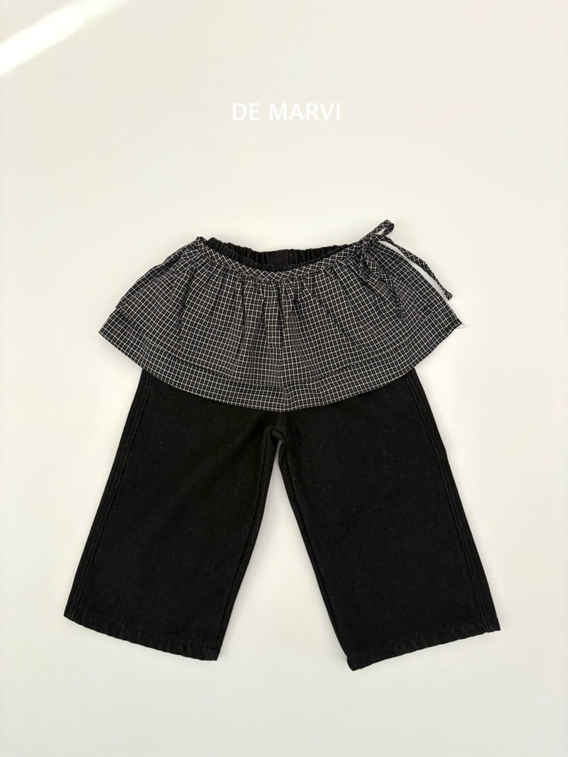 De Marvi - Korean Children Fashion - #childofig - Lumi Frill Denim Pants - 4