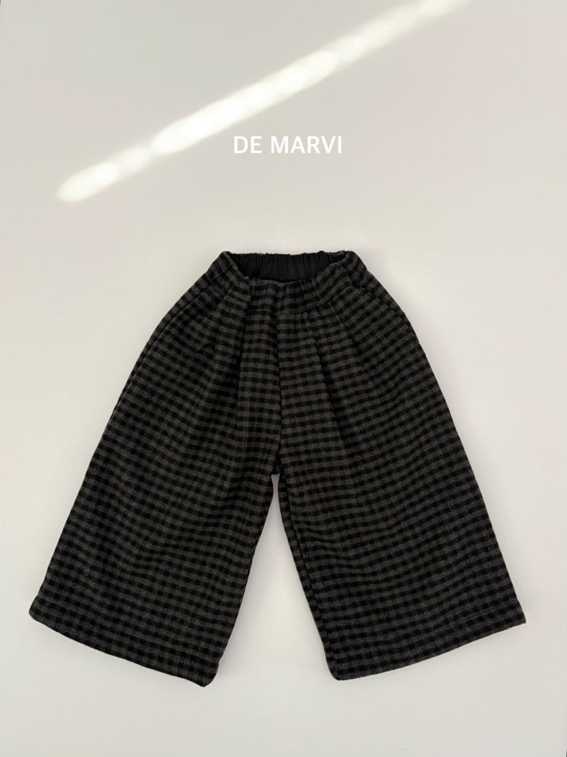 De Marvi - Korean Children Fashion - #childrensboutique - Flannel Check Pants
