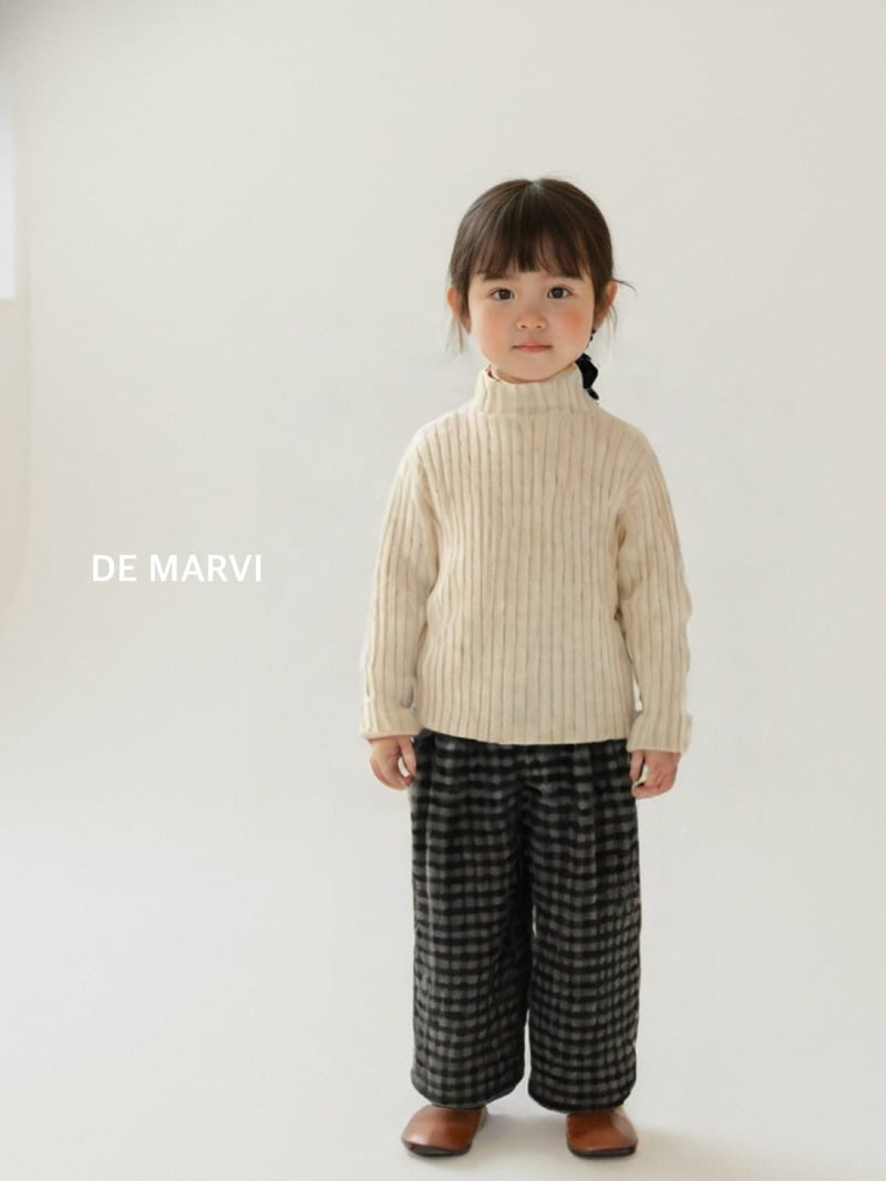 De Marvi - Korean Children Fashion - #designkidswear - Eye Knit Mock Neck Tee