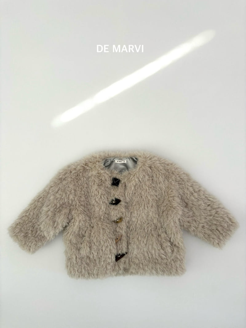 De Marvi - Korean Children Fashion - #magicofchildhood - Rona Fur Jacket - 2