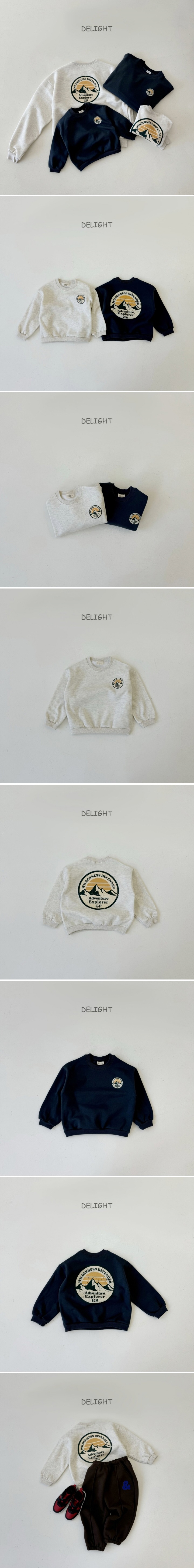 Delight - Korean Women Fashion - #restrostyle - Adventure Sweatshirt (Adult) - 2