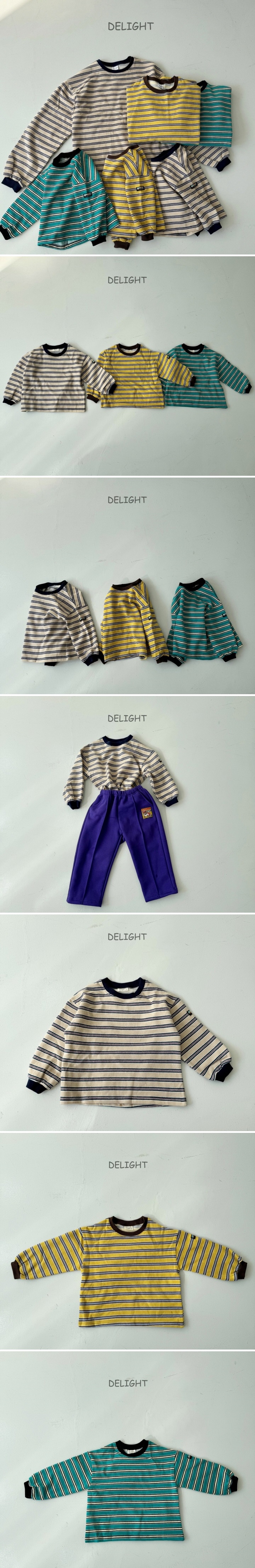 Delight - Korean Women Fashion - #womensfashion - Lucky Stripe Tee (Adult) - 2
