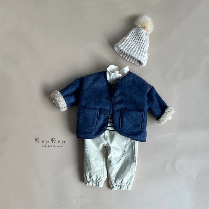 Denden - Korean Baby Fashion - #babyboutique - Denim Fleece Jacket - 10