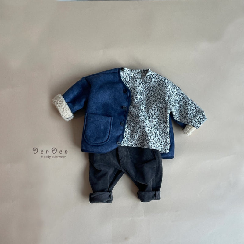 Denden - Korean Baby Fashion - #babyboutique - Denim Fleece Jacket - 11