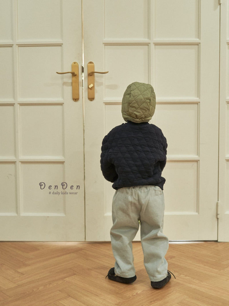 Denden - Korean Baby Fashion - #babyboutique - Tucked Bean Fleece Pants - 8