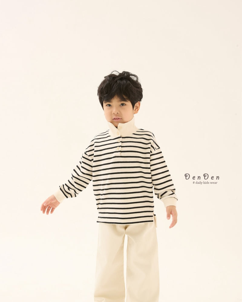 Denden - Korean Baby Fashion - #babyboutique - Collar Hop Tee - 5