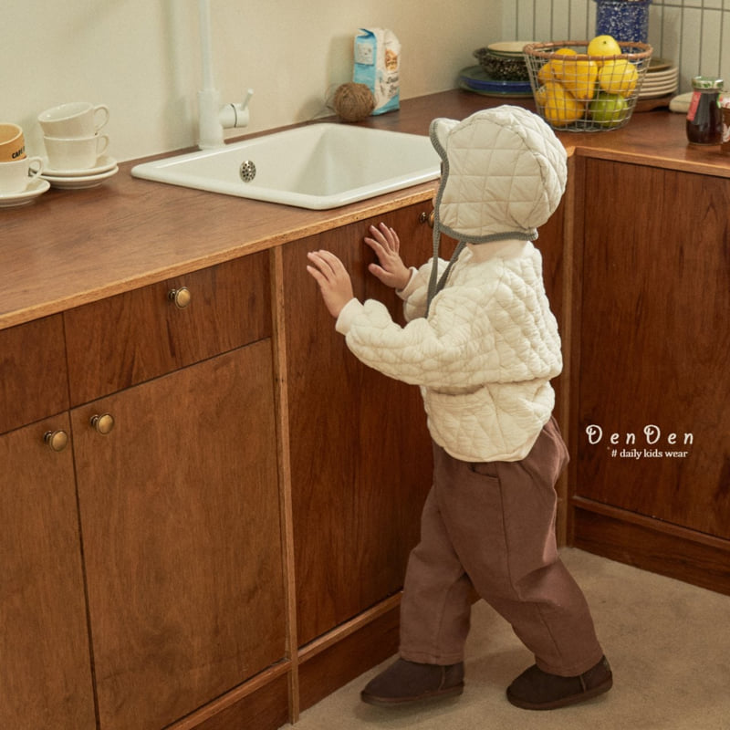 Denden - Korean Baby Fashion - #babyboutiqueclothing - Tucked Bean Fleece Pants - 10