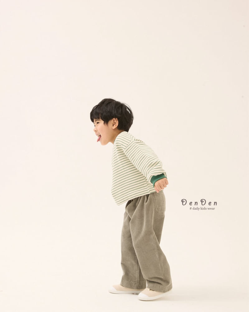Denden - Korean Baby Fashion - #babyboutiqueclothing - Striped Micro Tee - 11