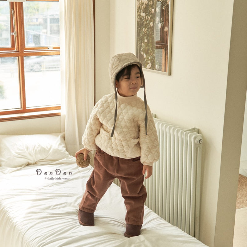 Denden - Korean Baby Fashion - #babyclothing - Tucked Bean Fleece Pants - 11