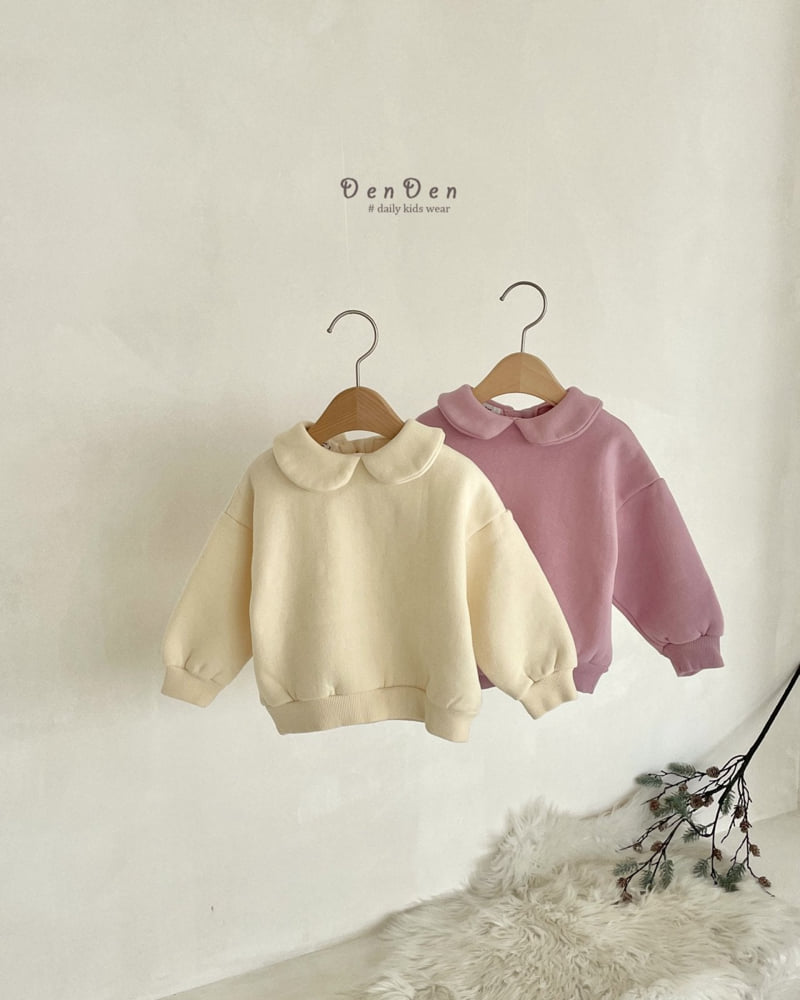 Denden - Korean Baby Fashion - #babyfashion - Sweet Round Collar Tee - 2
