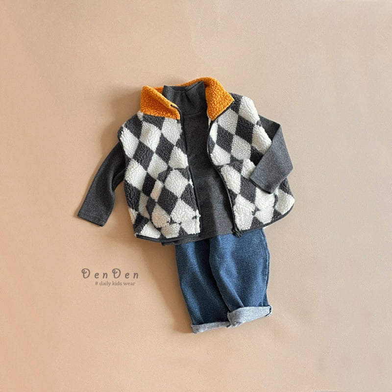 Denden - Korean Baby Fashion - #babyfever - Pound Baggy Fleece Jeans - 6