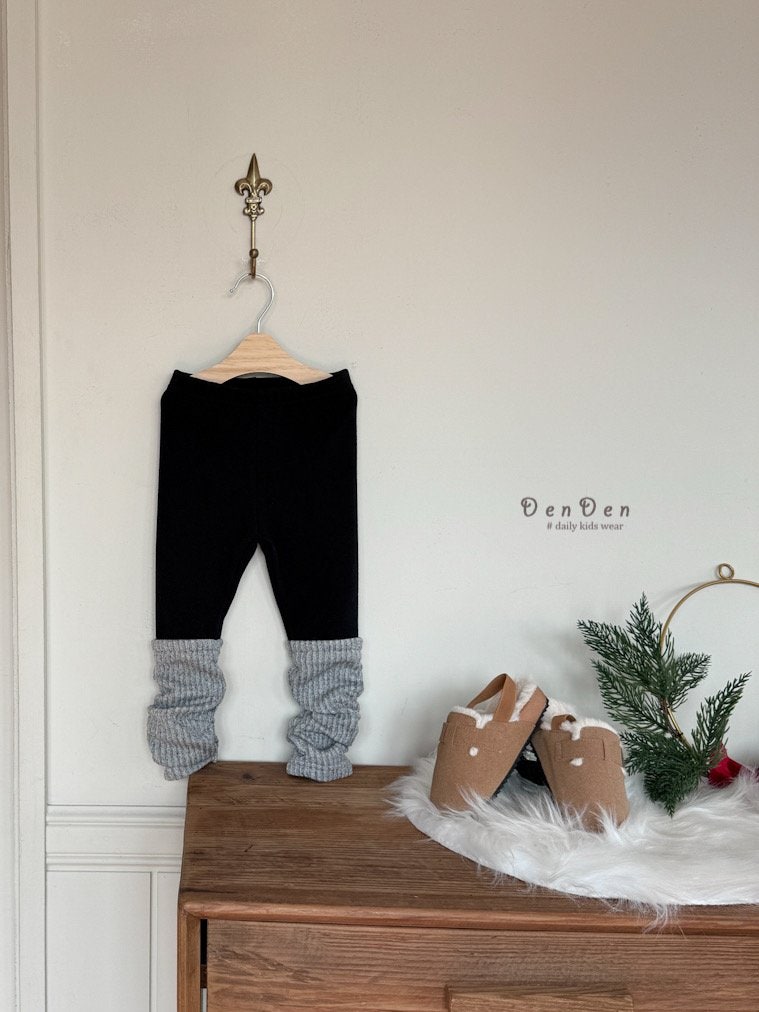 Denden - Korean Baby Fashion - #babyfashion - Fluffy Warm Leggings - 4