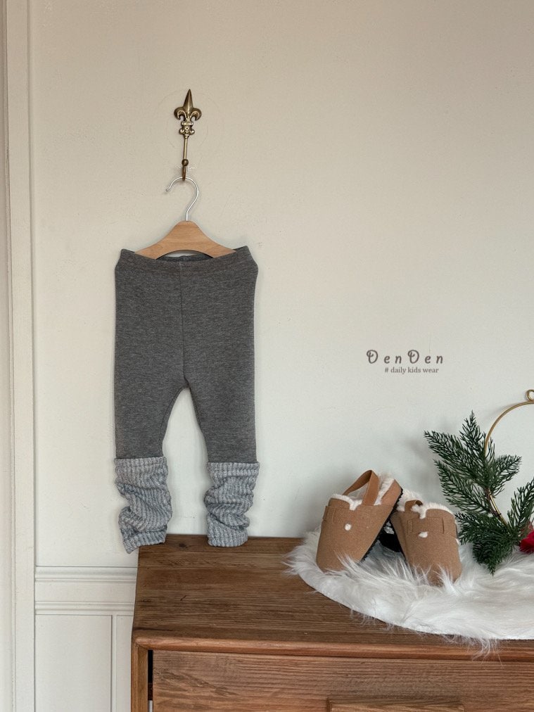 Denden - Korean Baby Fashion - #babygirlfashion - Fluffy Warm Leggings - 5