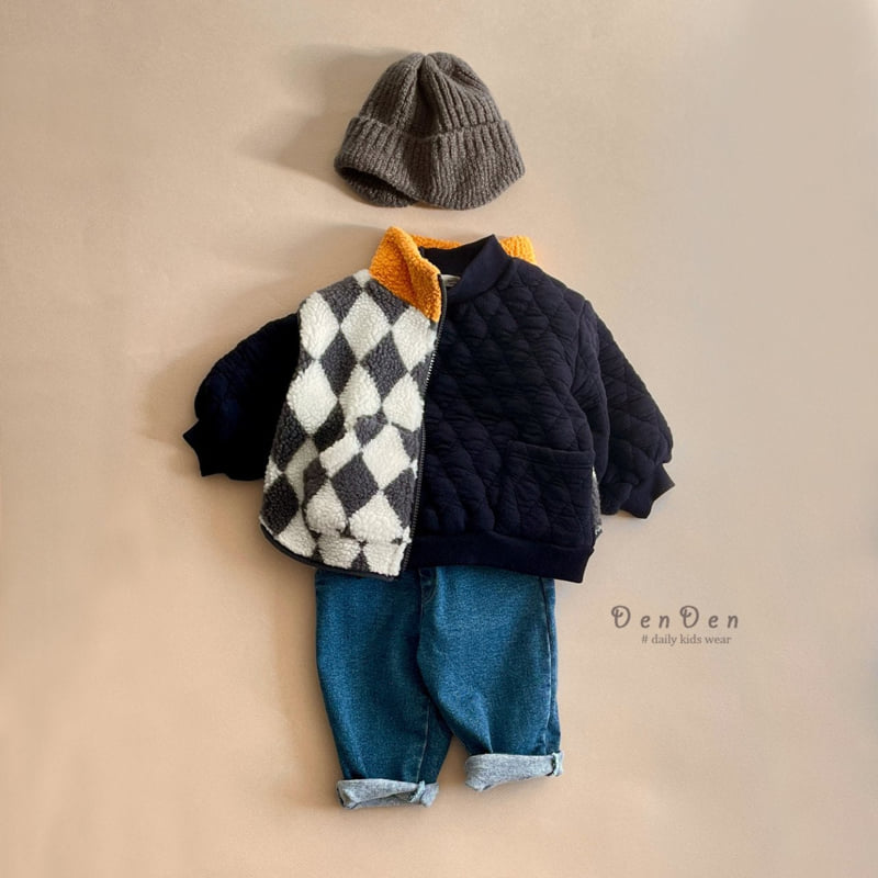 Denden - Korean Baby Fashion - #babylifestyle - Pound Baggy Fleece Jeans - 8