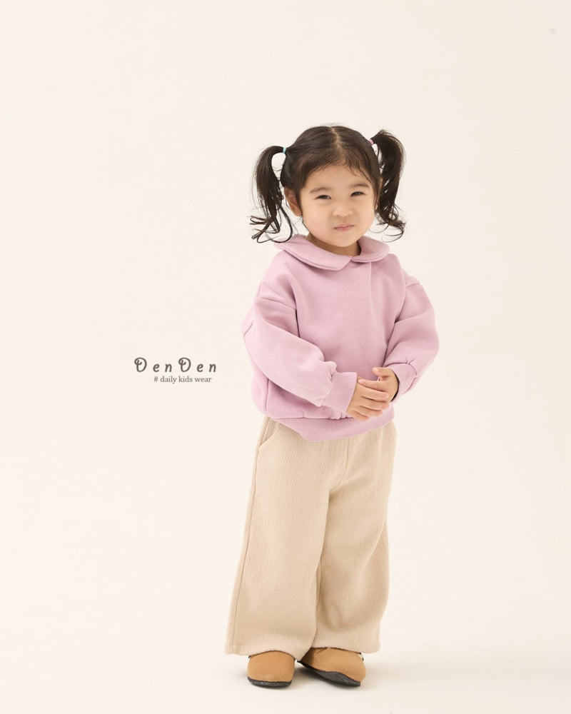 Denden - Korean Baby Fashion - #babylifestyle - Sweet Round Collar Tee - 5