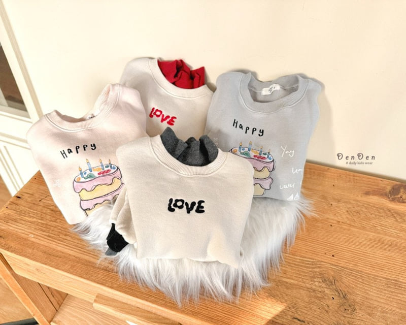 Denden - Korean Baby Fashion - #babylifestyle - Love Embroidery Tee - 4