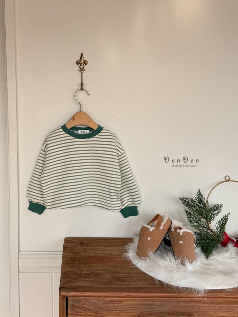 Denden - Korean Baby Fashion - #babyootd - Striped Micro Tee - 3