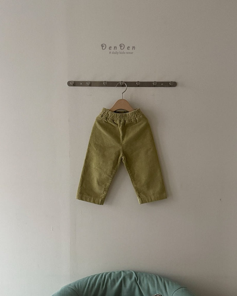 Denden - Korean Baby Fashion - #babyoutfit - Latte Corduroy Pants - 2