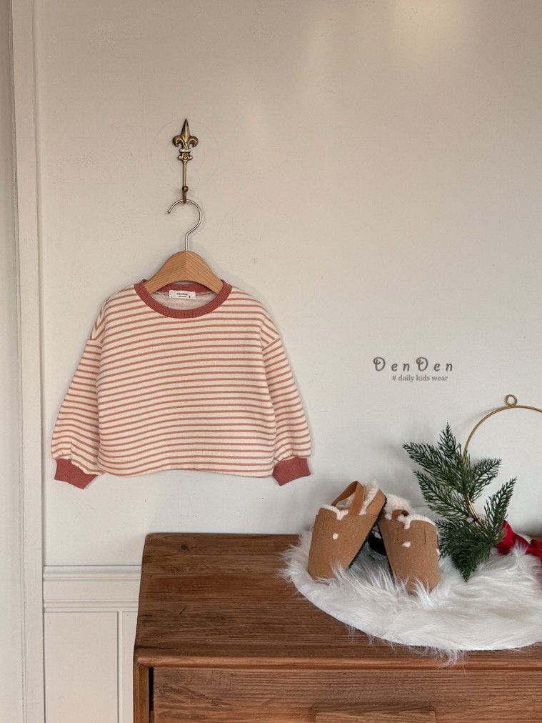 Denden - Korean Baby Fashion - #babyootd - Striped Micro Tee - 4