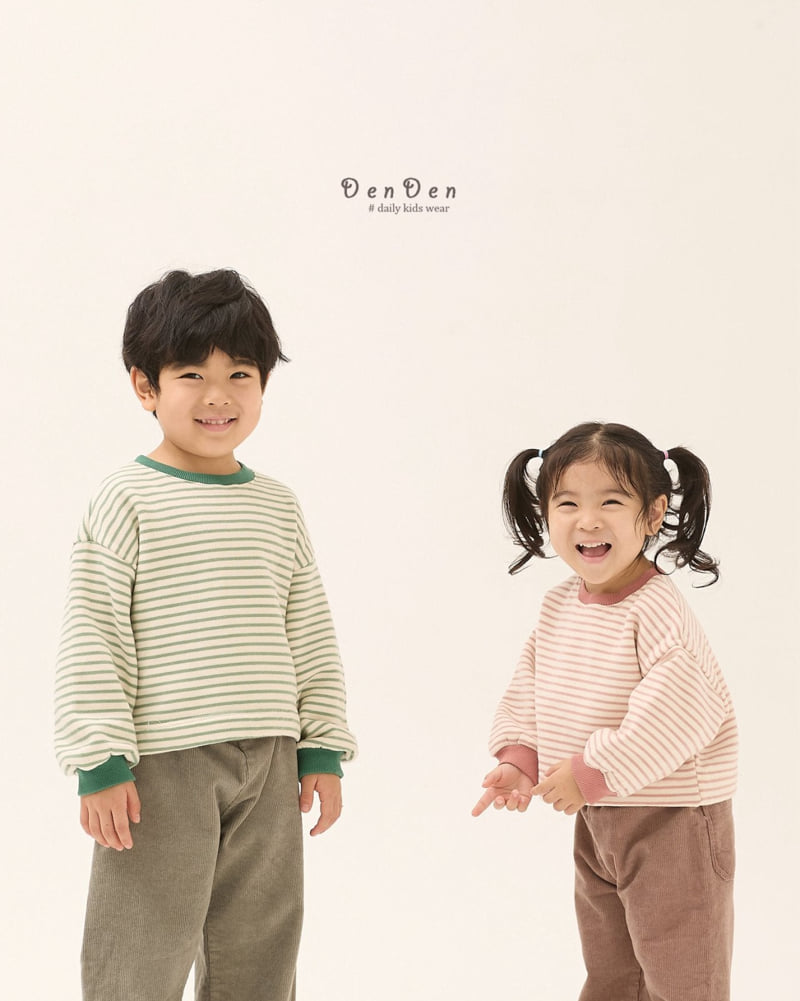 Denden - Korean Baby Fashion - #babyoutfit - Striped Micro Tee - 5