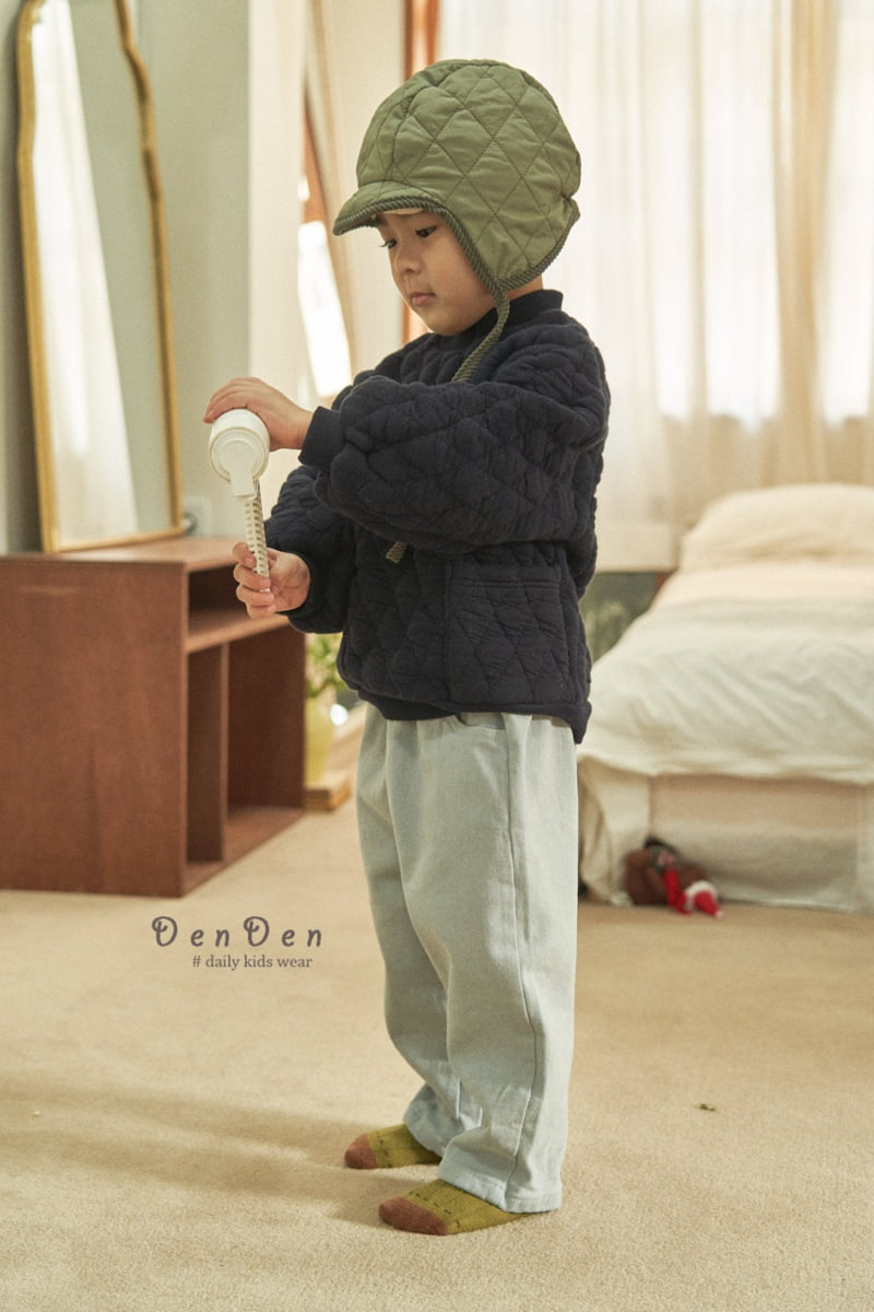 Denden - Korean Baby Fashion - #onlinebabyboutique - Tucked Bean Fleece Pants - 6