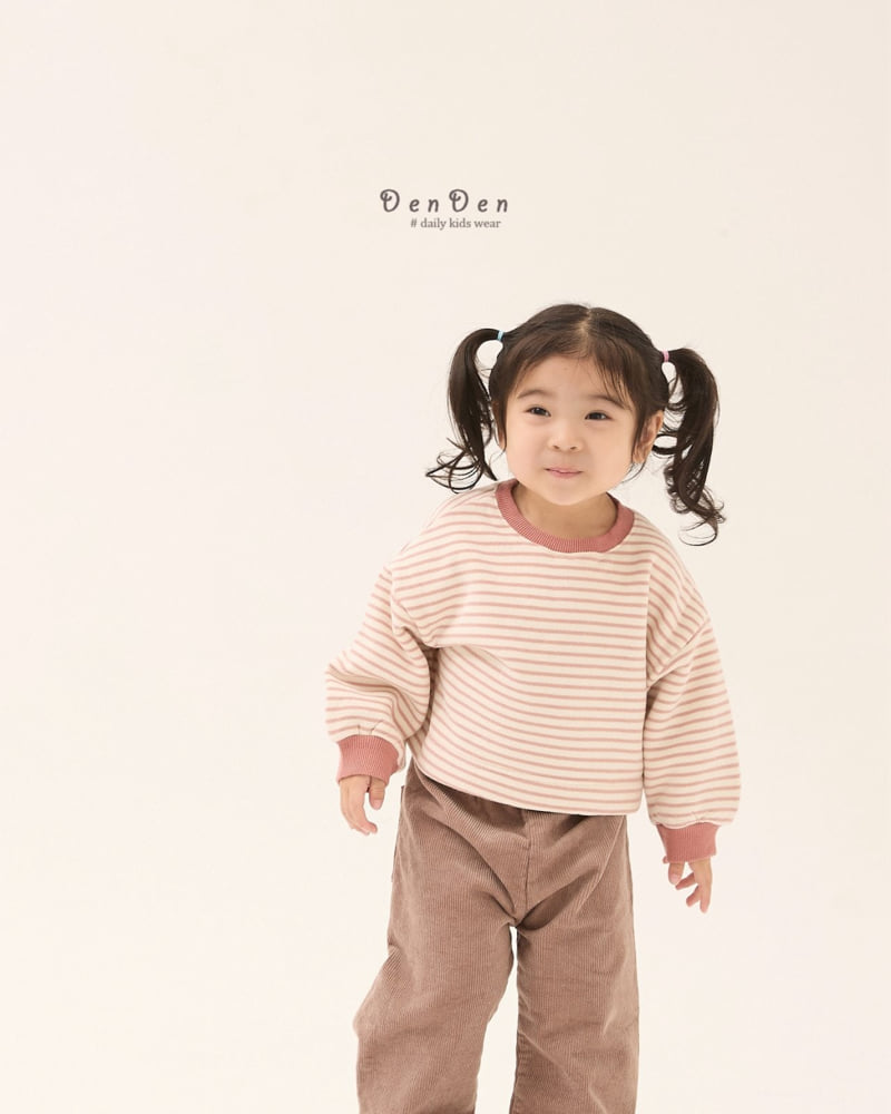 Denden - Korean Baby Fashion - #onlinebabyshop - Striped Micro Tee - 8