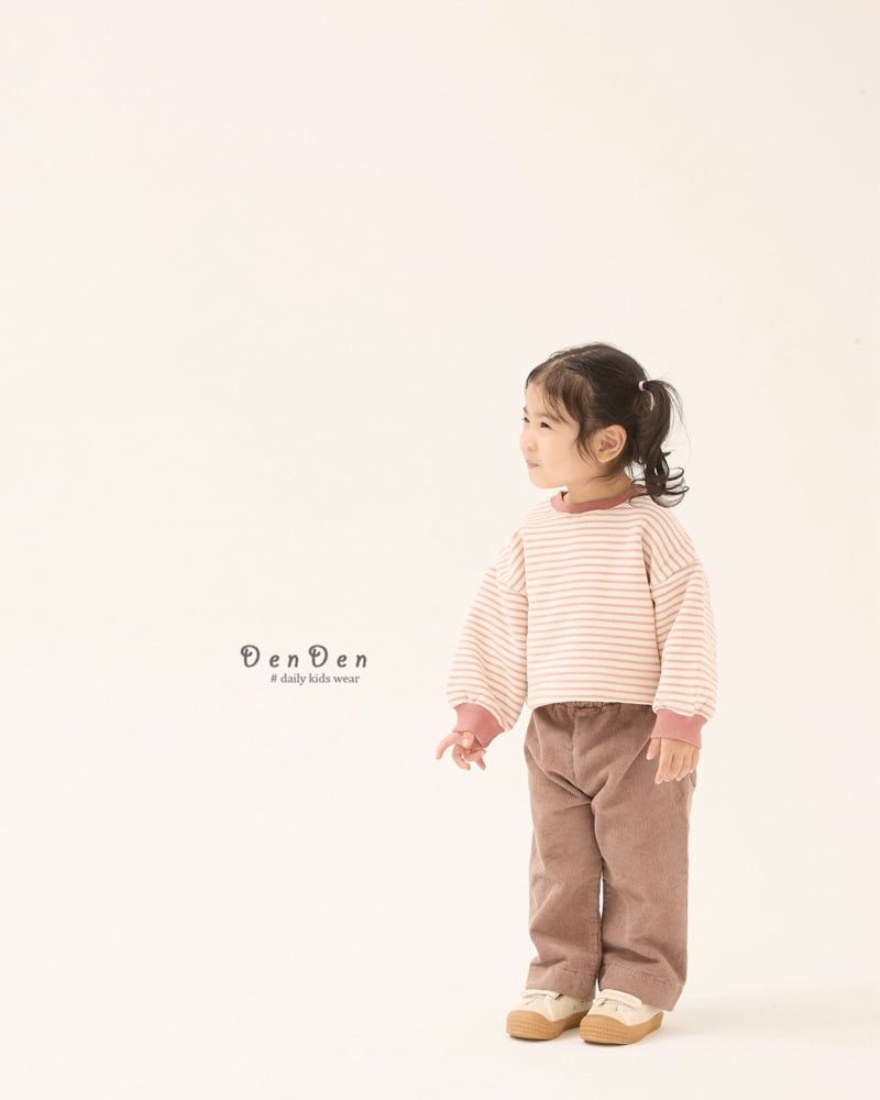 Denden - Korean Baby Fashion - #smilingbaby - Striped Micro Tee - 9
