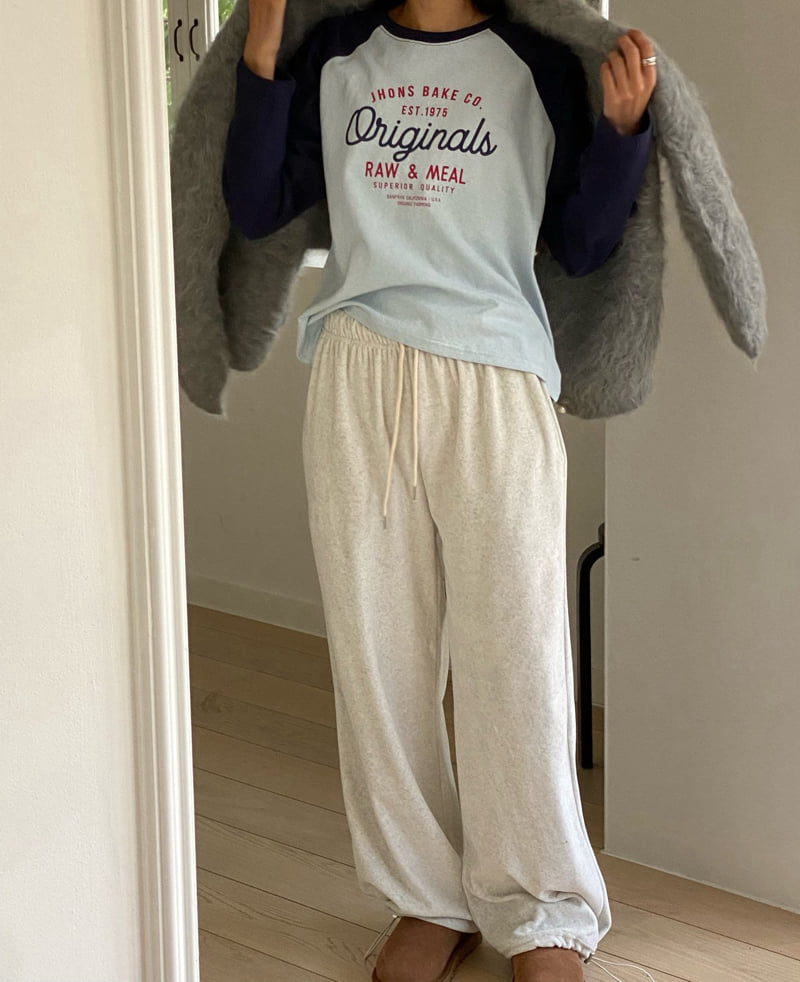 Diana - Korean Women Fashion - #momslook - Velour String Pants - 12