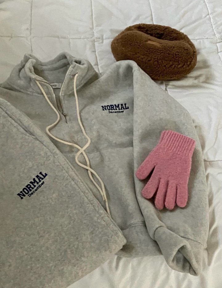 Diana - Korean Women Fashion - #momslook - Normal Fleece Half-Zip