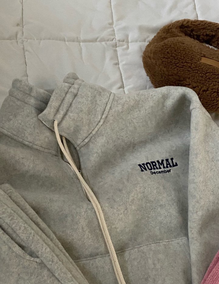 Diana - Korean Women Fashion - #momslook - Normal Fleece Half-Zip - 3