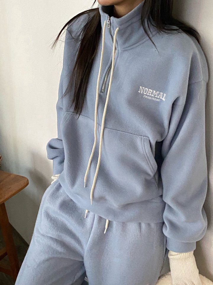 Diana - Korean Women Fashion - #momslook - Normal Fleece Half-Zip - 5