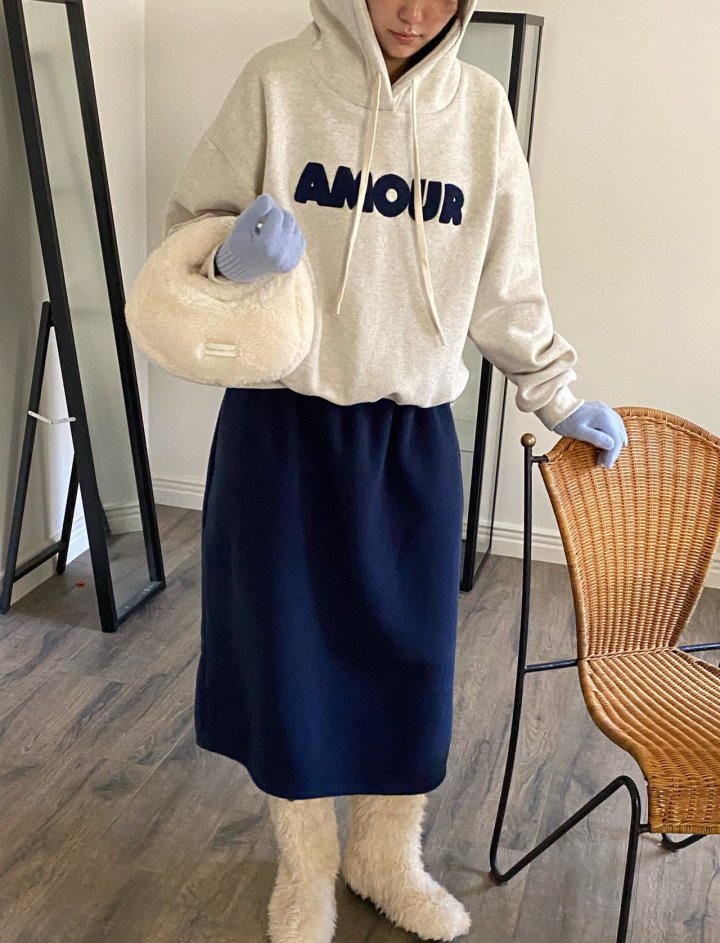 Diana - Korean Women Fashion - #momslook - Warm Amor Hoodie - 9