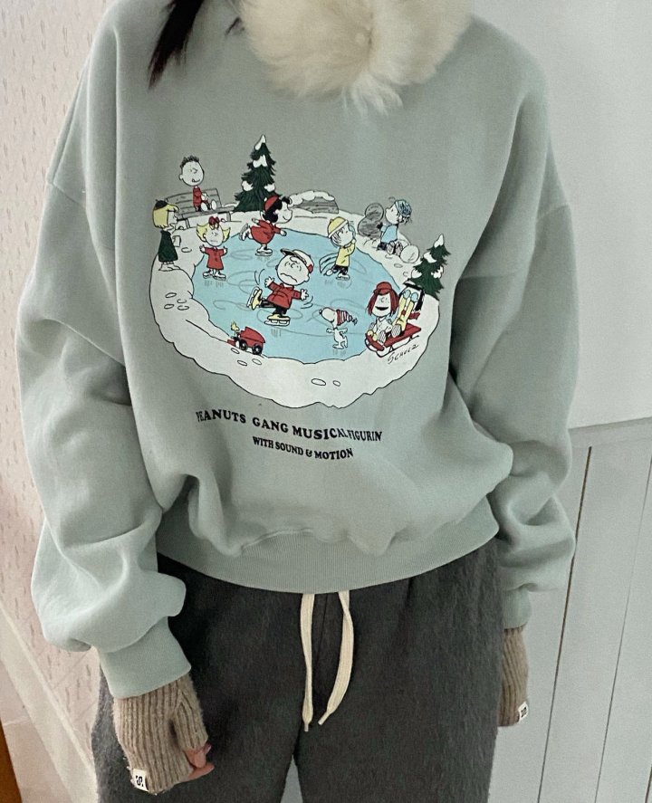 Diana - Korean Women Fashion - #momslook - Skate Cozy Sweatshirt - 10