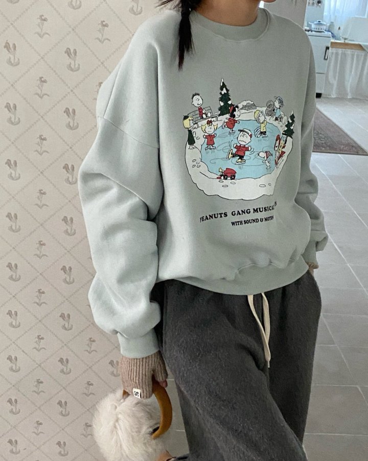 Diana - Korean Women Fashion - #momslook - Skate Cozy Sweatshirt - 8