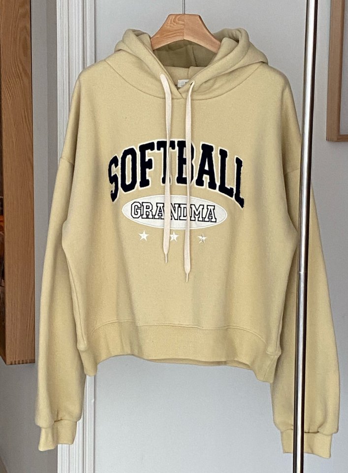 Diana - Korean Women Fashion - #momslook - Softball Fleece Hoodie - 7