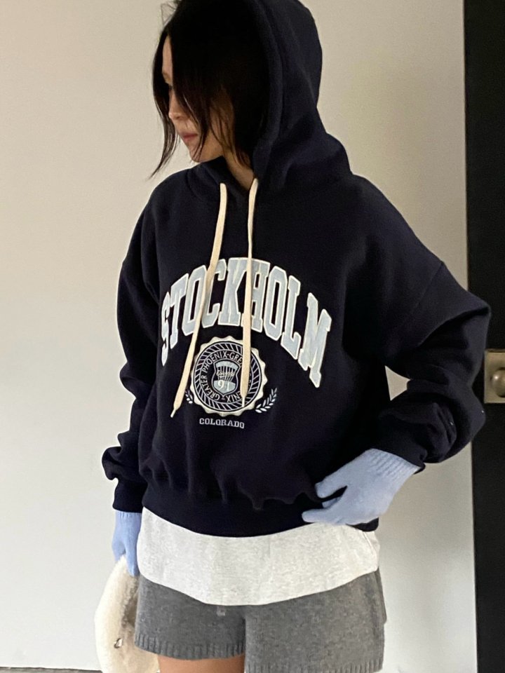 Diana - Korean Women Fashion - #momslook - Stock Fleece Hoodie - 7