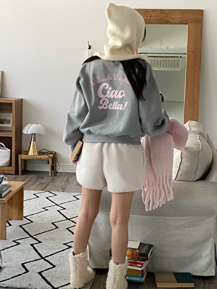 Diana - Korean Women Fashion - #momslook - Bella Fleece Sweatshirt - 3