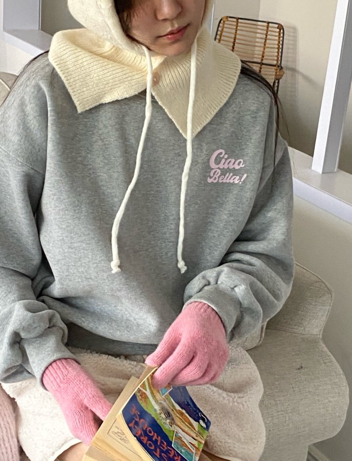 Diana - Korean Women Fashion - #momslook - Bella Fleece Sweatshirt - 5