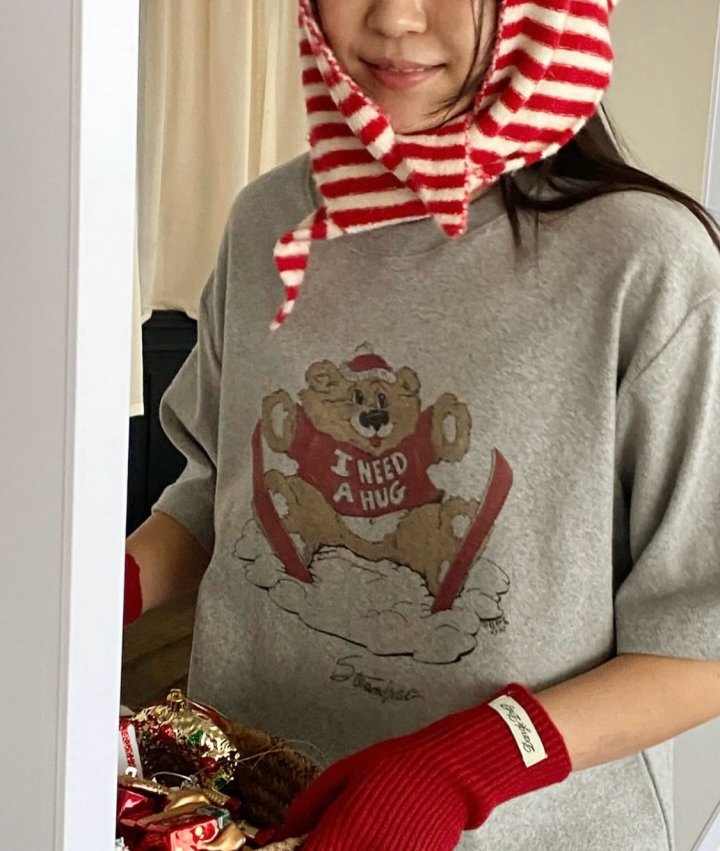 Diana - Korean Women Fashion - #momslook - Hug Peach Short Sleeve Tee - 2