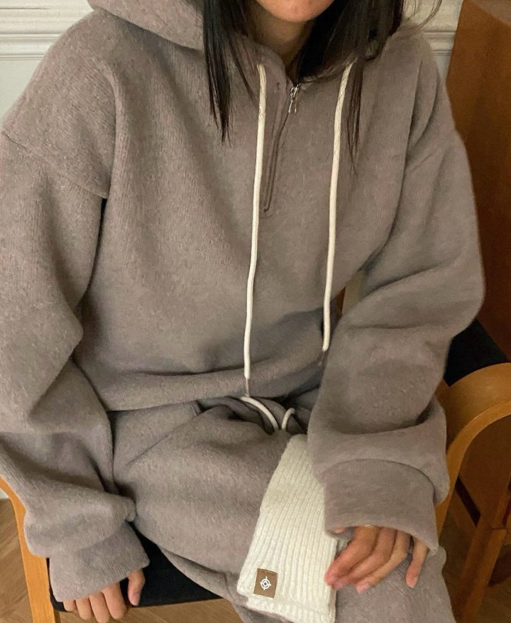 Diana - Korean Women Fashion - #momslook - Alpaca Zipper Hoodie - 10
