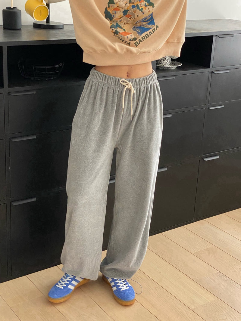 Diana - Korean Women Fashion - #pursuepretty - Velour String Pants - 2