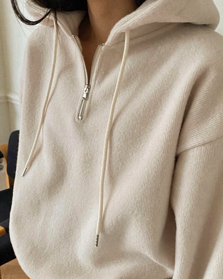 Diana - Korean Women Fashion - #pursuepretty - Alpaca Zipper Hoodie - 2