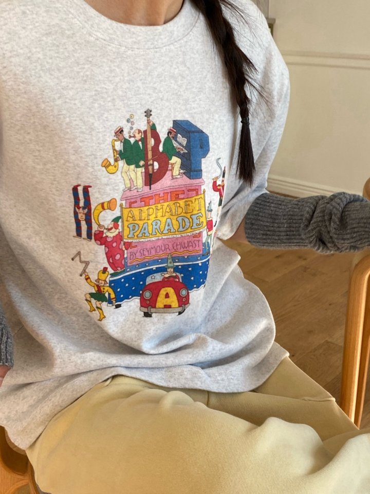 Diana - Korean Women Fashion - #restrostyle - Alphabet Peach Tee - 6