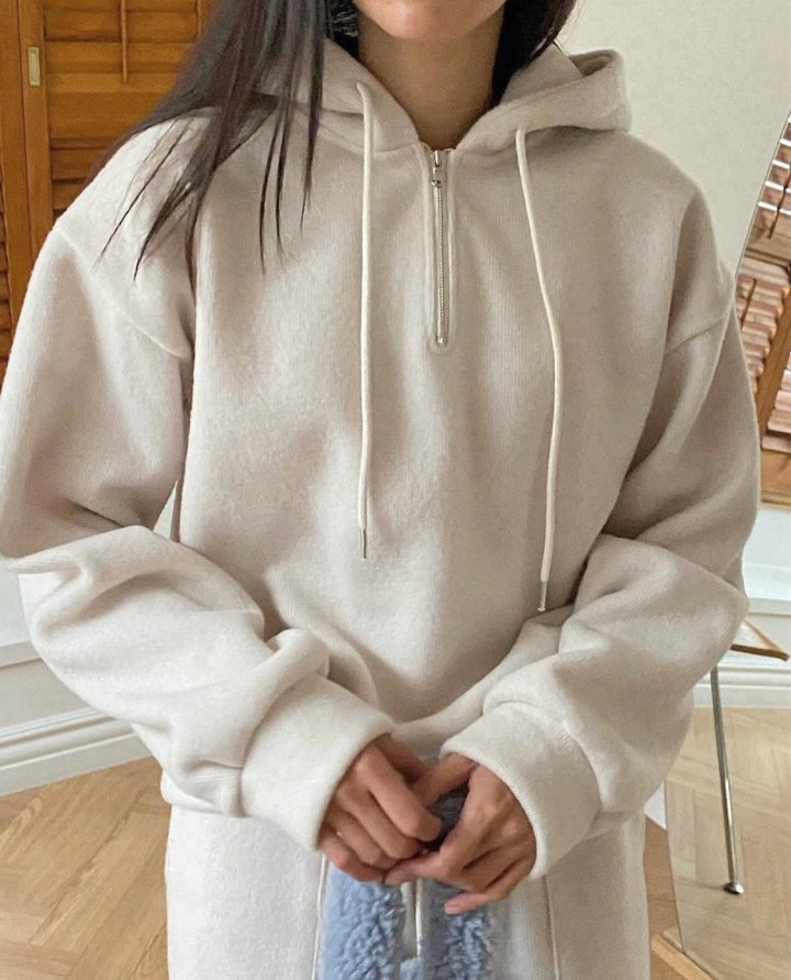 Diana - Korean Women Fashion - #restrostyle - Alpaca Zipper Hoodie - 3