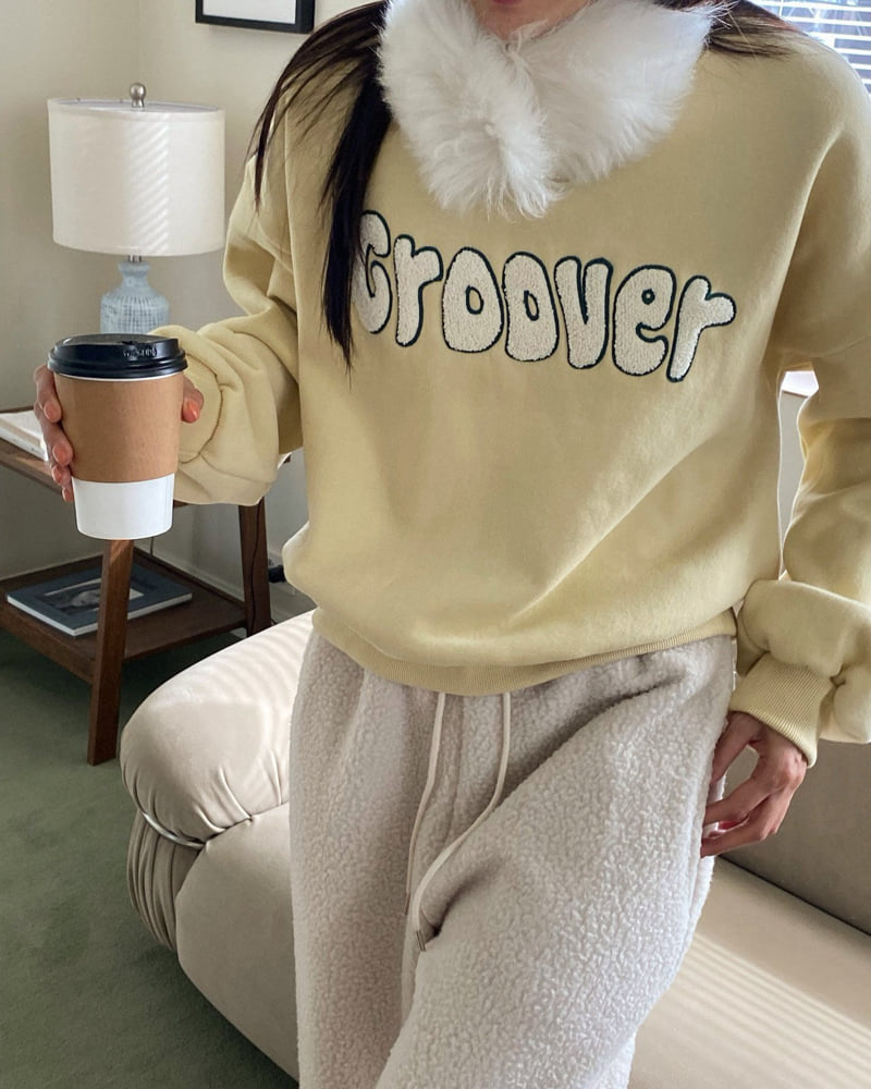 Diana - Korean Women Fashion - #romanticstyle - Groove Sweatshirt - 5