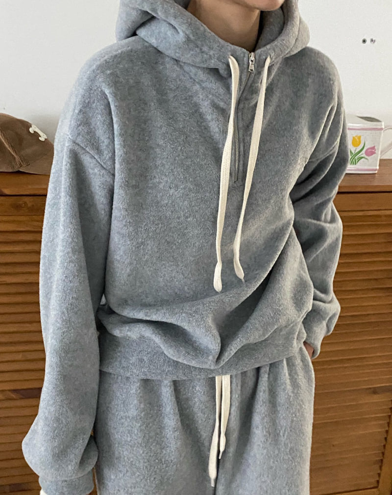 Diana - Korean Women Fashion - #shopsmall - Fox Half-Zip Hoodie - 2