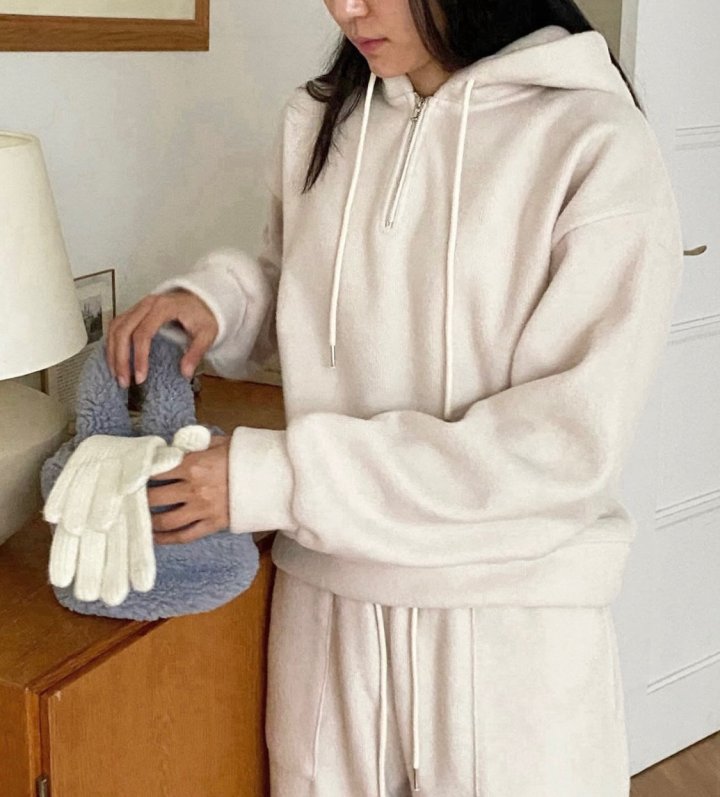 Diana - Korean Women Fashion - #shopsmall - Alpaca Zipper Hoodie - 5